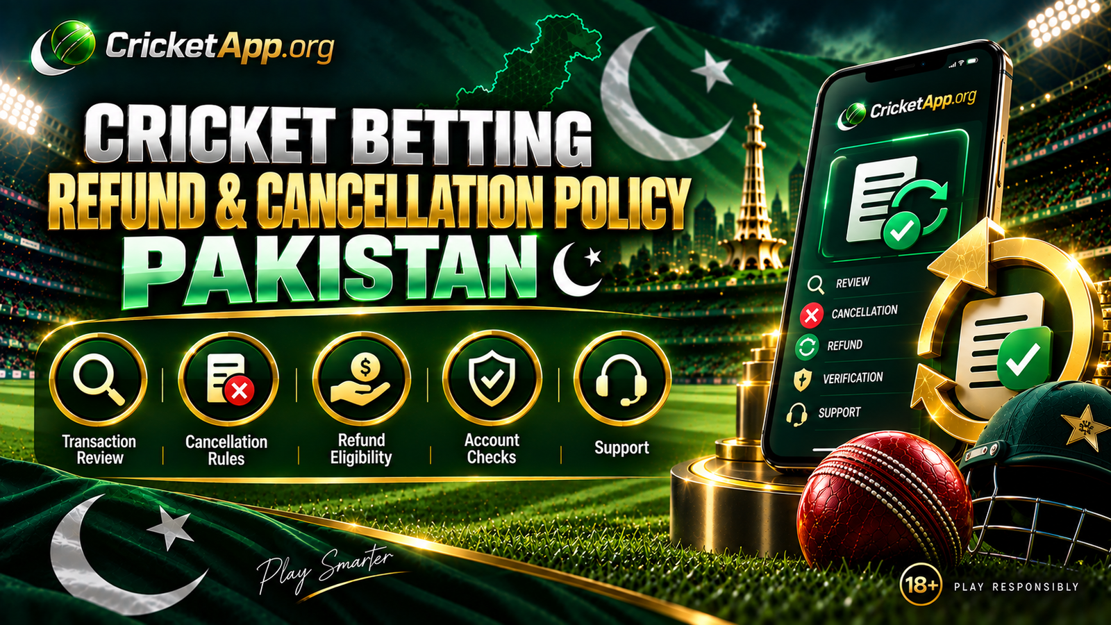 Cricket Betting Refund & Cancellation Policy Pakistan